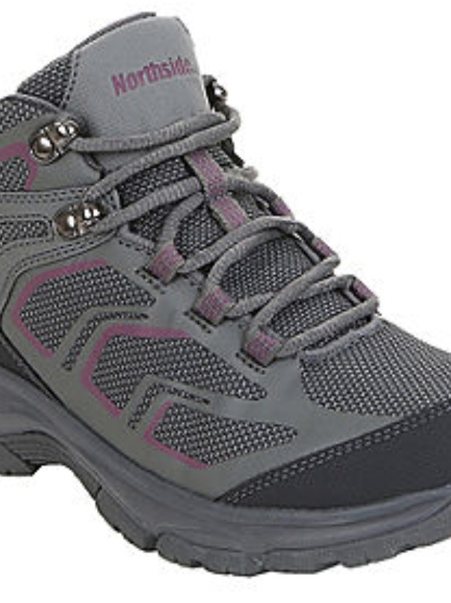 Northside Womens Skyview Mid Flat Heel Hiking Boots